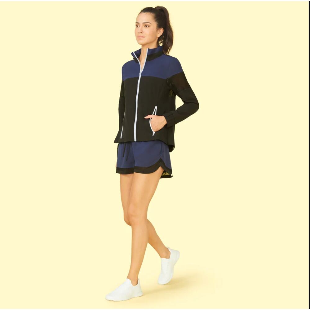 Summersalt The Beyond The Lounge Chair Windbreaker Colorblock Zip Up Jacket S